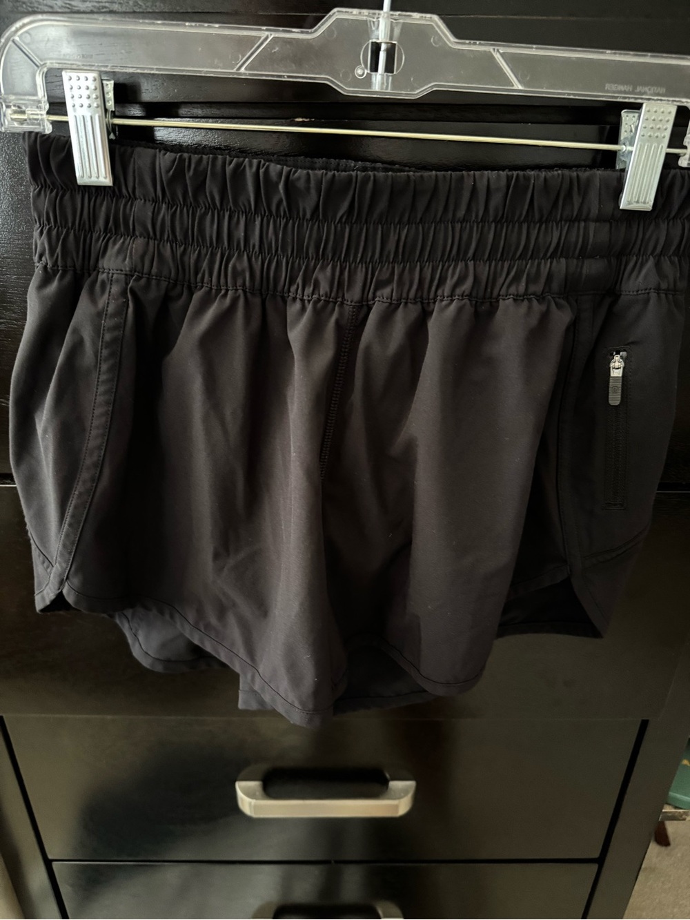 lululemon athletica Black Women's Athletic Shorts with Zip Pocket.